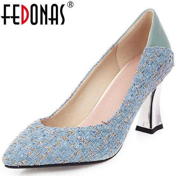 fedonas brand women metal decoration strange heeled basic working pumps summer spring classic point toe shoes woman, Black
fedonas brand women metal decoration strange heeled basic working pumps summer spring classic point toe shoes woman, Black
