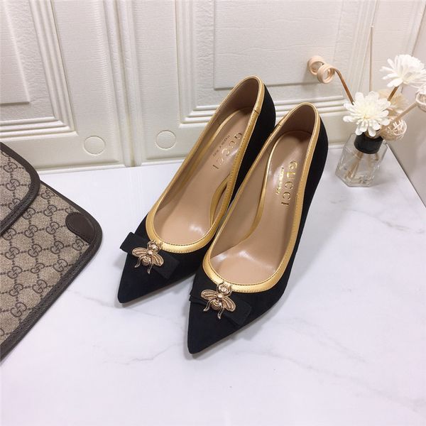 original g high heels 2020 new classic woman's brand designer ace bee metal buckle genuine leather sandals fashion formal dress shoes, Black
original g high heels 2020 new classic woman's brand designer ace bee metal buckle genuine leather sandals fashion formal dress shoes, Black