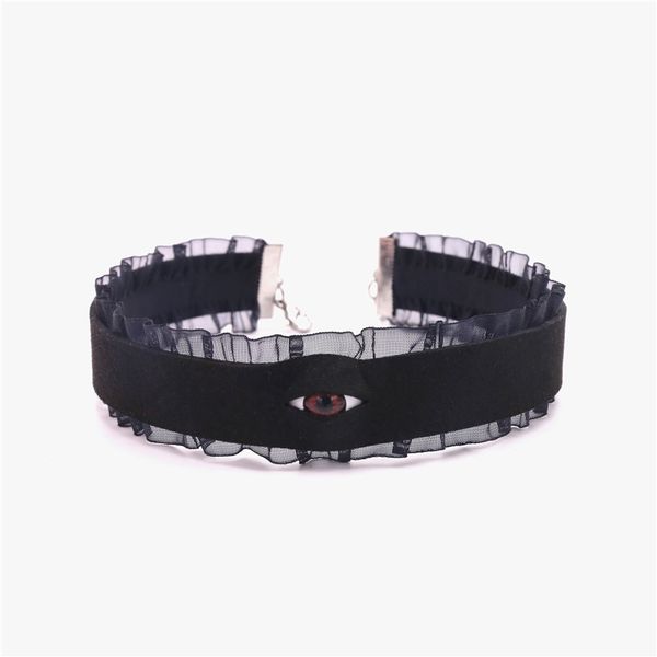 gothic punk velvet choker eyes lace adjustable torques necklace harakjuku fashion grungr casual dark choker necklace red blue, Silver
gothic punk velvet choker eyes lace adjustable torques necklace harakjuku fashion grungr casual dark choker necklace red blue, Silver