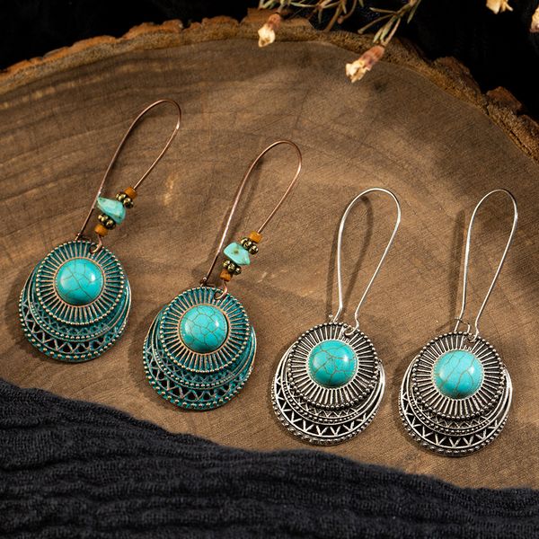 vintage ehtnic dangle drop earrings with stone for women 2019 wedding engagement hanging earrings fashion jewelry accessories, Silver
vintage ehtnic dangle drop earrings with stone for women 2019 wedding engagement hanging earrings fashion jewelry accessories, Silver