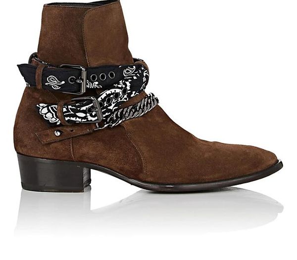 man new brand designer fashion ami ri rock roll bandana strap suede jodhpur boots new york western cowboy calf suede kanye west shoes, Black
man new brand designer fashion ami ri rock roll bandana strap suede jodhpur boots new york western cowboy calf suede kanye west shoes, Black