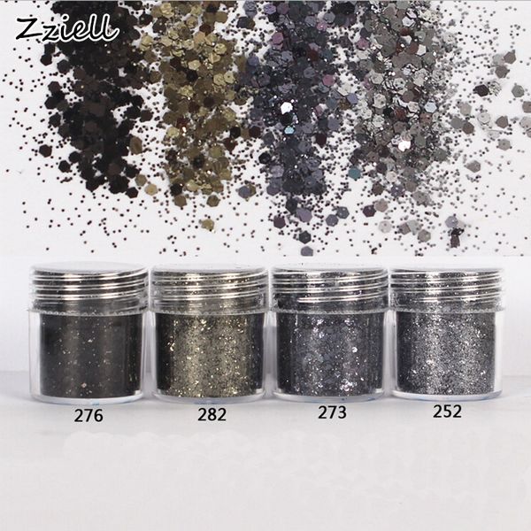 zziell 1 jar/box 10ml 3d nail 4 mix smoke grey black mix nail glitter powder sequins powder manicure art dust decoration, Silver;gold
zziell 1 jar/box 10ml 3d nail 4 mix smoke grey black mix nail glitter powder sequins powder manicure art dust decoration, Silver;gold