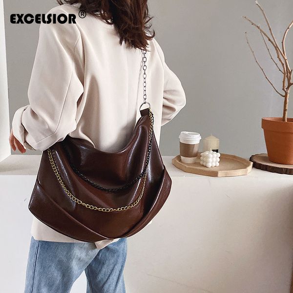 excelsior big tote women's bag soft pu shoulder bag for female 2020 new casual black chain handbags for women
excelsior big tote women's bag soft pu shoulder bag for female 2020 new casual black chain handbags for women