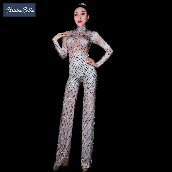 christia bella luxury crystals jumpsuits women stretch flared trousers jumpsuit bell-bottoms nude bodysuit singer stage rompers, Black;white
christia bella luxury crystals jumpsuits women stretch flared trousers jumpsuit bell-bottoms nude bodysuit singer stage rompers, Black;white