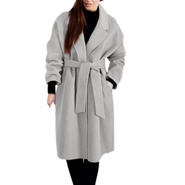 2019 autumn winter new womens winter lapel wool coat trench loose lace overcoat slim fit body draw down age straigt outwear, Black
2019 autumn winter new womens winter lapel wool coat trench loose lace overcoat slim fit body draw down age straigt outwear, Black