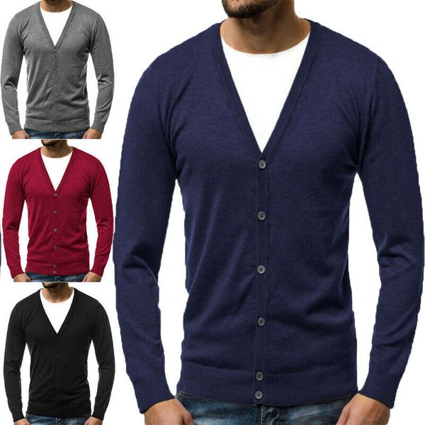 cotton sweater men long sleeve cardigan men v-neck sweaters loose solid button fit knitting casual style clothing new, White;black
cotton sweater men long sleeve cardigan men v-neck sweaters loose solid button fit knitting casual style clothing new, White;black