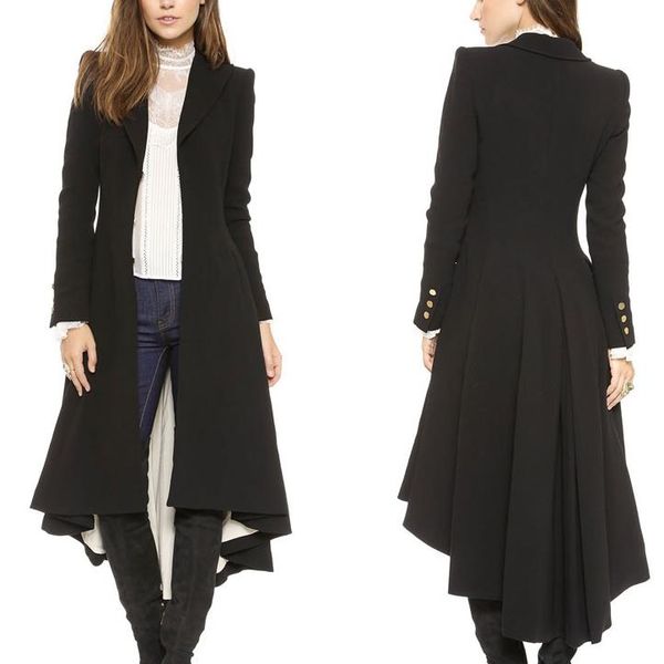 women fashion comfortable velvet trench coat turn-down collar warm outdoor long black trench windbreaker, Tan;black
women fashion comfortable velvet trench coat turn-down collar warm outdoor long black trench windbreaker, Tan;black