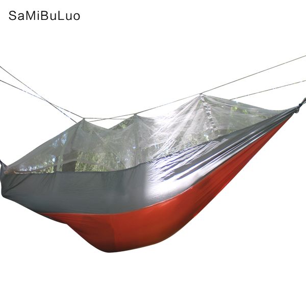 samibuluo 2 person outdoor camping hunting mosquito net parachute hammock garden hanging bed leisure hammock
samibuluo 2 person outdoor camping hunting mosquito net parachute hammock garden hanging bed leisure hammock