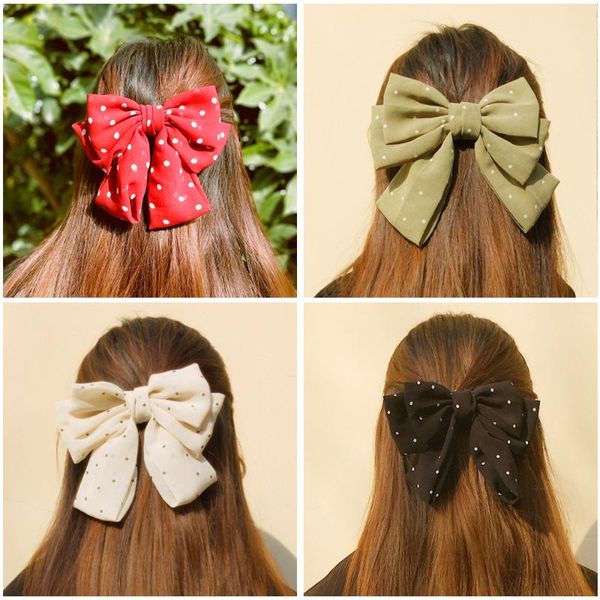 sweet korean style hairpins bowknot hair clips women girl fashion chiffon hair clips ribbon party accessories, Golden;white
sweet korean style hairpins bowknot hair clips women girl fashion chiffon hair clips ribbon party accessories, Golden;white