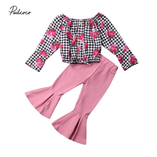 2019 baby spring autumn clothing toddler kids baby girl flower long sleeve t shirt bell-bottoms pants outfits clothes 2-7t, White
2019 baby spring autumn clothing toddler kids baby girl flower long sleeve t shirt bell-bottoms pants outfits clothes 2-7t, White
