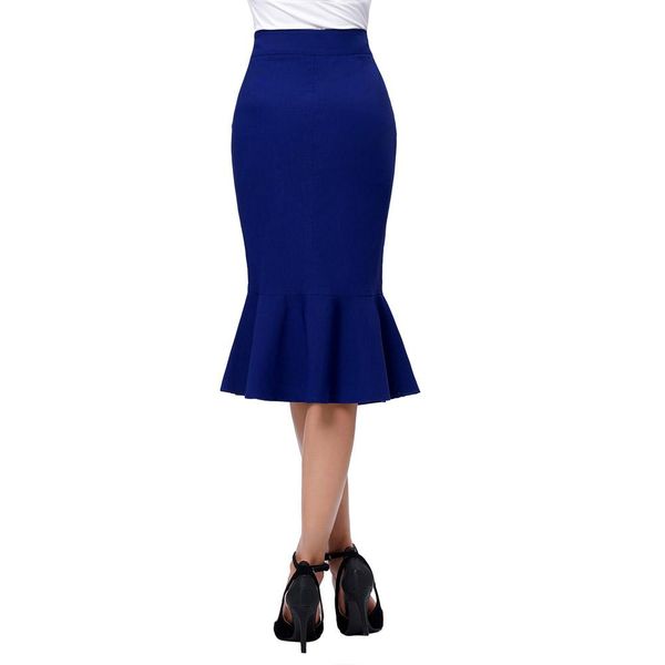 pencil skirt women high waist big size slim high elastic blue fish tail skirts office work ol causal midi faldas saias, Black
pencil skirt women high waist big size slim high elastic blue fish tail skirts office work ol causal midi faldas saias, Black