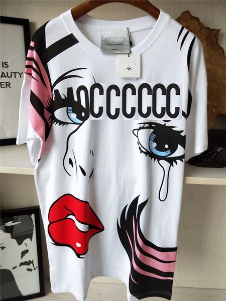 women eye lips fashion moschinos women summer vetements macaron unicorn t-shirt women's short-sleeve t-shirt limited edition drop shipp, White
women eye lips fashion moschinos women summer vetements macaron unicorn t-shirt women's short-sleeve t-shirt limited edition drop shipp, White