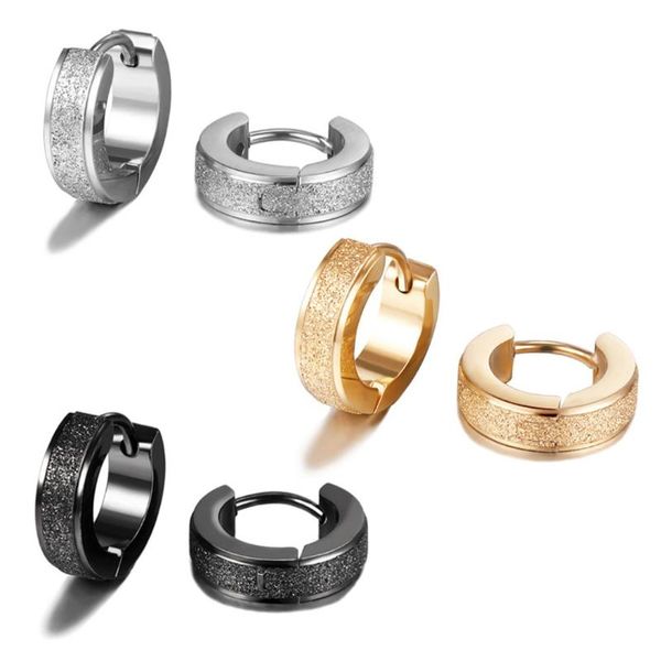 1pc black gold silver color hoop earring for women men frosted small round circle earring simple punk earrings jewelry gifts, Golden;silver
1pc black gold silver color hoop earring for women men frosted small round circle earring simple punk earrings jewelry gifts, Golden;silver