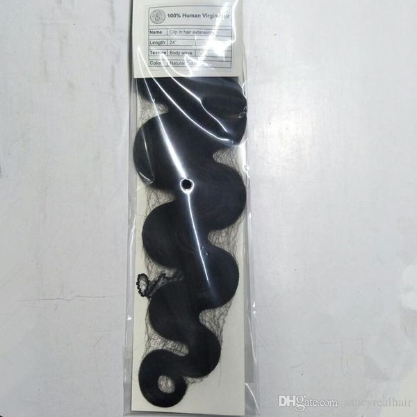 elibess brand--body wave clip in human hair extensions indian 100% remy hair 120g/set, natural color & brown color options, Black
elibess brand--body wave clip in human hair extensions indian 100% remy hair 120g/set, natural color & brown color options, Black