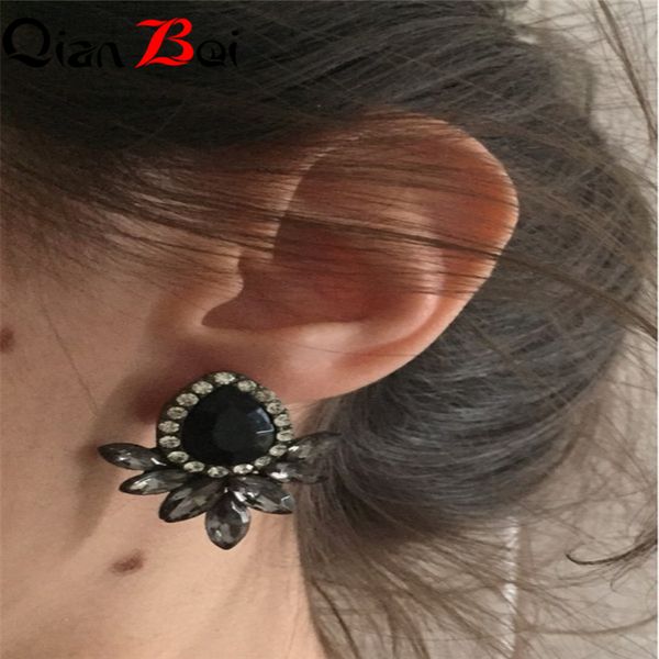 qianbei wholesale 10pcs lots new women's fashion crystal earrings rhinestone glass black resin sweet metal leaf ear, Silver
qianbei wholesale 10pcs lots new women's fashion crystal earrings rhinestone glass black resin sweet metal leaf ear, Silver