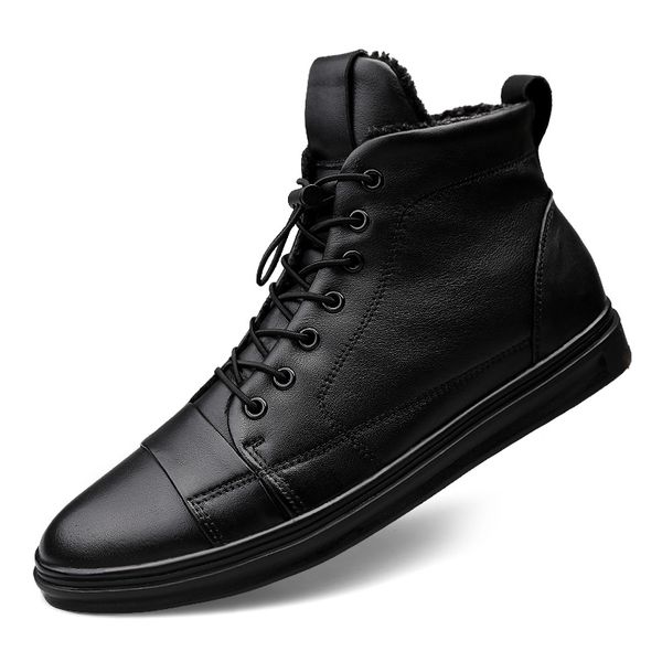 big size 48 winter snow boots men's ankle boots genuine leather men's lace up fur warm comfortable shoes a4, Black
big size 48 winter snow boots men's ankle boots genuine leather men's lace up fur warm comfortable shoes a4, Black