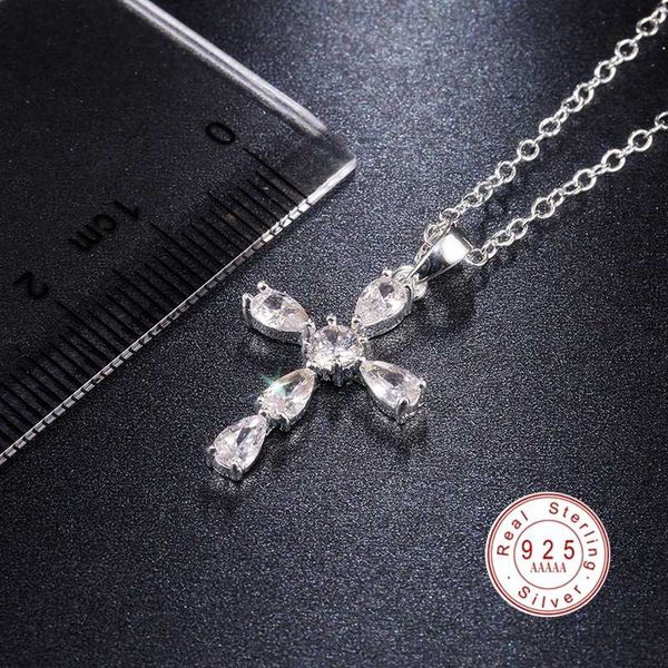 2020 new trendy prong setting crystal cross 925 sterling silver pendant necklaces link chain zircon necklace for women jewelry
2020 new trendy prong setting crystal cross 925 sterling silver pendant necklaces link chain zircon necklace for women jewelry