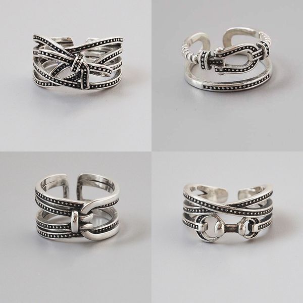 anenjery vintage 925 sterling silver horseshoe bowknot rings for women men thai silver punk index rings adjustable bague s-r389, Golden;silver
anenjery vintage 925 sterling silver horseshoe bowknot rings for women men thai silver punk index rings adjustable bague s-r389, Golden;silver