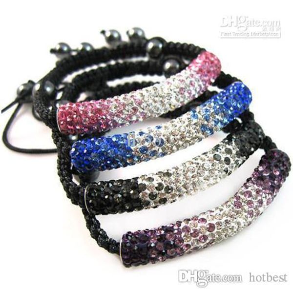 20pcs/lot 5*1cm clay tube bending crystal bracelet. women jewelry dl3.factory price ale x82, Black
20pcs/lot 5*1cm clay tube bending crystal bracelet. women jewelry dl3.factory price ale x82, Black