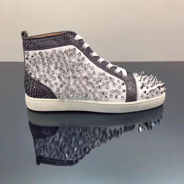 2018 famous designer brand silver nails spikes flats casual shoes red bottom shoes for men and women party wedding trainers with box, Black
2018 famous designer brand silver nails spikes flats casual shoes red bottom shoes for men and women party wedding trainers with box, Black