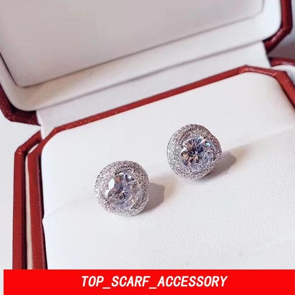 small diamond earring women party wedding earring studs luxury sterling silver valentine's day jewelry, Golden 
small diamond earring women party wedding earring studs luxury sterling silver valentine's day jewelry, Golden