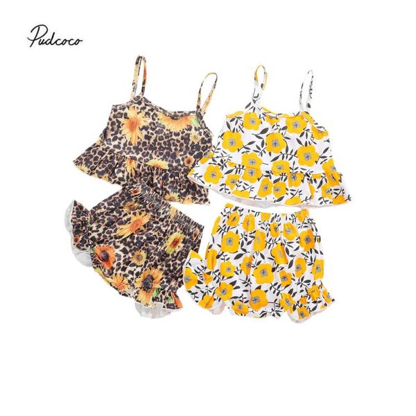 2020 baby summer clothing 1-4years kid girls set infant baby girls leopard sunflower t-shirts+shorts set, White
2020 baby summer clothing 1-4years kid girls set infant baby girls leopard sunflower t-shirts+shorts set, White