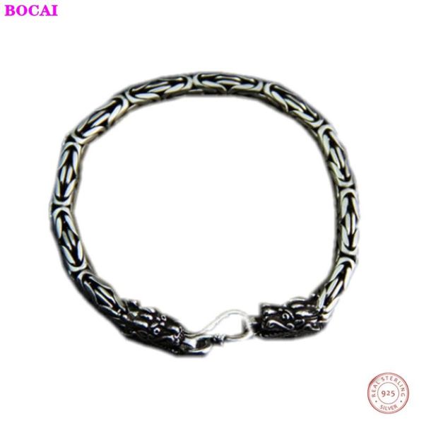 s925 sterling silver male bracelet original design silver jewelry pure bracelet 2020 new fashion thai bracelets, Black
s925 sterling silver male bracelet original design silver jewelry pure bracelet 2020 new fashion thai bracelets, Black