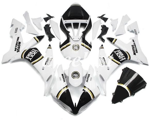 injection mold new abs motorcycle full fairings kit fit for yamaha yzf-r1 2004 2005 2006 04 05 06 bodywork set white black
injection mold new abs motorcycle full fairings kit fit for yamaha yzf-r1 2004 2005 2006 04 05 06 bodywork set white black