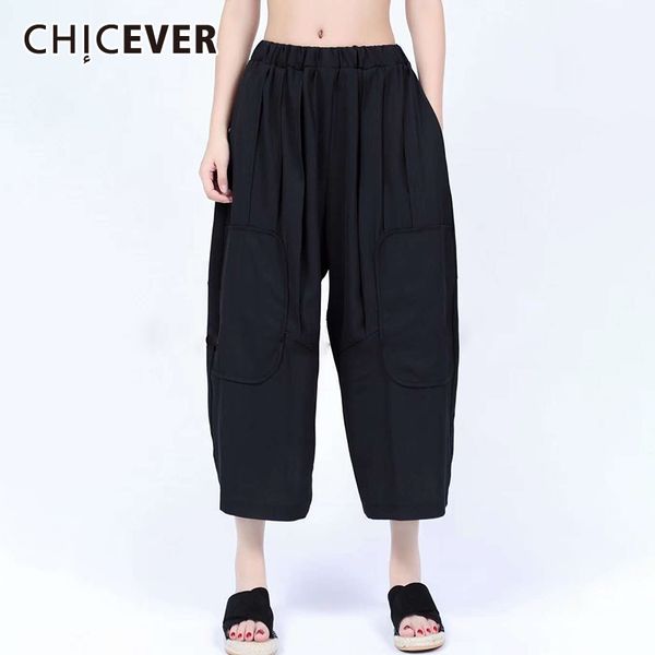 chicever korean pants for women high waist pocket oversize loose casual wide leg trouser female 2020 spring fashion new clothes, Black;white
chicever korean pants for women high waist pocket oversize loose casual wide leg trouser female 2020 spring fashion new clothes, Black;white