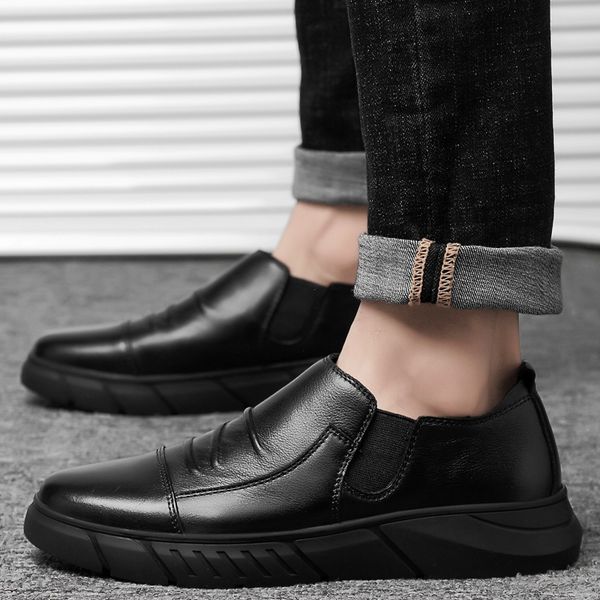 new fashion genuine leather shoes men flats men's casual shoes fashion men soft comfortable lace up big size 36-46, Black
new fashion genuine leather shoes men flats men's casual shoes fashion men soft comfortable lace up big size 36-46, Black