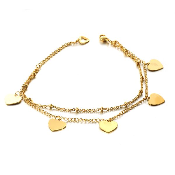 stainless steel material 14k gold plated color women heart bracelet for valentine's day new products 2019 fashion heart charm bracelet, Golden;silver
stainless steel material 14k gold plated color women heart bracelet for valentine's day new products 2019 fashion heart charm bracelet, Golden;silver