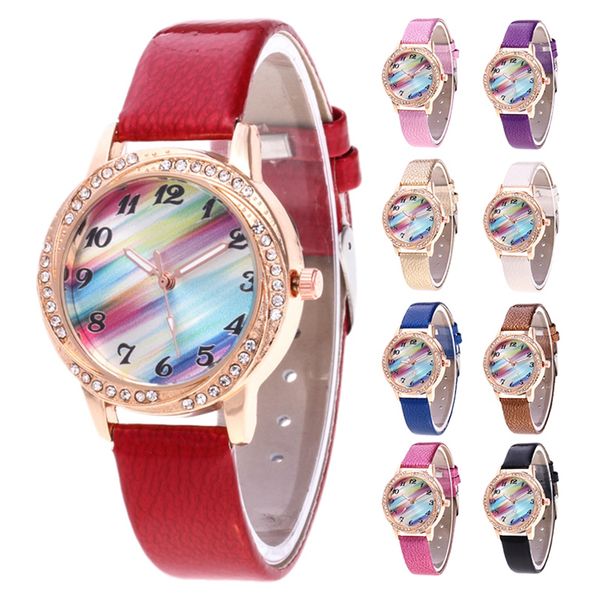 9 colors female women fashionable alloy watch round dial analog display quartz wristwatch watchband for ladies gift, Slivery;brown
9 colors female women fashionable alloy watch round dial analog display quartz wristwatch watchband for ladies gift, Slivery;brown
