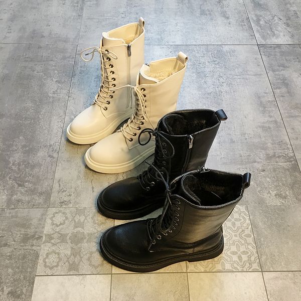 zipper round toe winter boots lady plush booties ladies lace up shoes luxury designer boots-women 2020 riding fur mid calf rock, Black
zipper round toe winter boots lady plush booties ladies lace up shoes luxury designer boots-women 2020 riding fur mid calf rock, Black