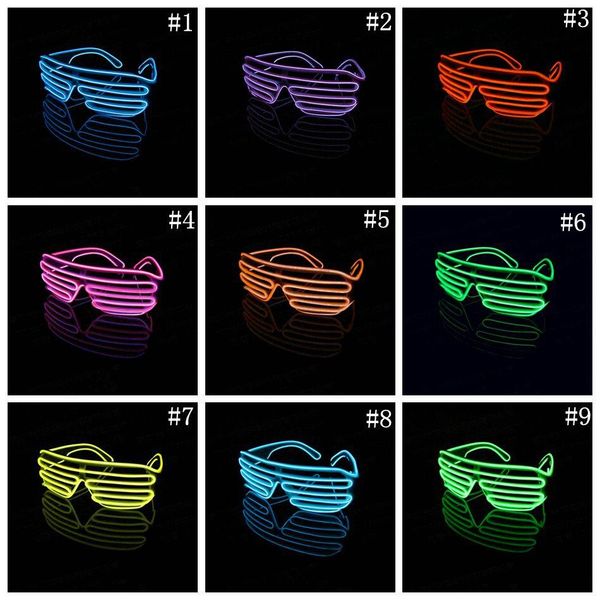 el wire neon led light up shutter party glasses lighting classic bright light festival glasses 100pcs ooa3787, White;black
el wire neon led light up shutter party glasses lighting classic bright light festival glasses 100pcs ooa3787, White;black