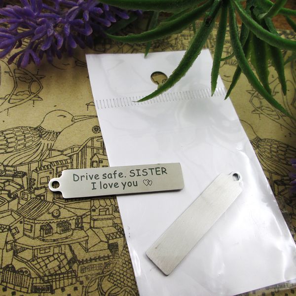 40pcs--"drive safe sister i love you"stainless steel charms more style for choosing diy charms pendants for necklace, Bronze;silver
40pcs--"drive safe sister i love you"stainless steel charms more style for choosing diy charms pendants for necklace, Bronze;silver