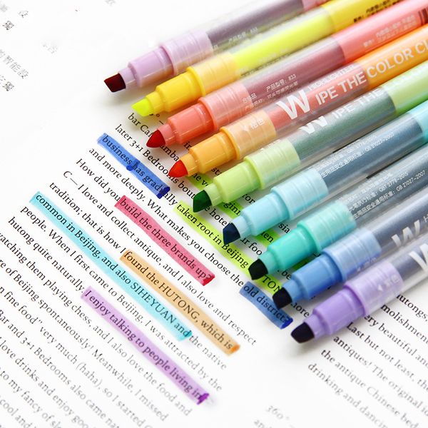 cute double head erasable fluorescent pen mildliner soft highlighters color marker scrapbook school supplies kawaii, Black;red
cute double head erasable fluorescent pen mildliner soft highlighters color marker scrapbook school supplies kawaii, Black;red