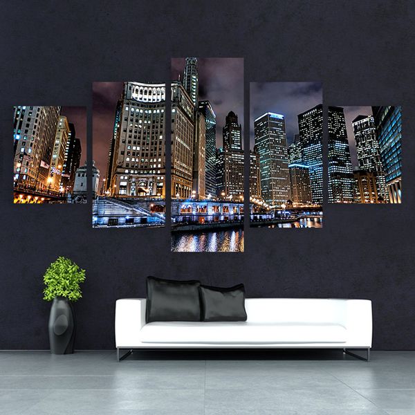 embelish canvas wall art pictures modern frame living room 5 pieces prosperity chicago city night scenery decor hd print posters
embelish canvas wall art pictures modern frame living room 5 pieces prosperity chicago city night scenery decor hd print posters