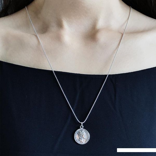 louleur 925 sterling silver vintage do old dollar portrait coin necklace simple fashion graphics pendants necklace for women
louleur 925 sterling silver vintage do old dollar portrait coin necklace simple fashion graphics pendants necklace for women