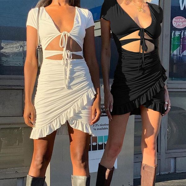 2020 new women short sleeve wrap dress v-neck flounce dress hollow out ruffles high quality, Black;gray
2020 new women short sleeve wrap dress v-neck flounce dress hollow out ruffles high quality, Black;gray