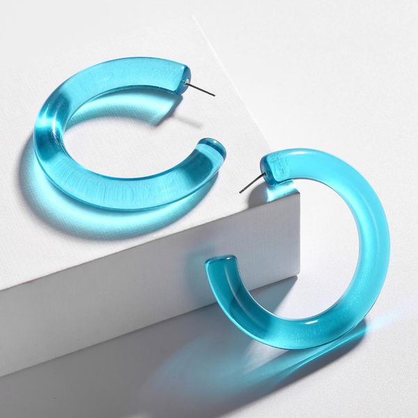 2019 new sweet color blue pink clear acetic acrylic hoop earrings for women lady's statement earring big acrylic hoop earring, Golden;silver
2019 new sweet color blue pink clear acetic acrylic hoop earrings for women lady's statement earring big acrylic hoop earring, Golden;silver