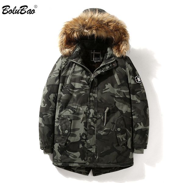 bolubao brand men's winter jacket 2019 men fur collar warm parka casual coat male thickening hooded jacket camouflage parka, Tan;black
bolubao brand men's winter jacket 2019 men fur collar warm parka casual coat male thickening hooded jacket camouflage parka, Tan;black