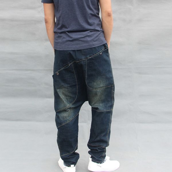 korean new fashion mens harem dark blue hip hop loose cotton male elastic waist baggy jeans cross pants pantalones
korean new fashion mens harem dark blue hip hop loose cotton male elastic waist baggy jeans cross pants pantalones