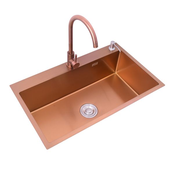rose gold sink under counter basin kitchen 304 stainless steel single bowl ,30 inch
rose gold sink under counter basin kitchen 304 stainless steel single bowl ,30 inch