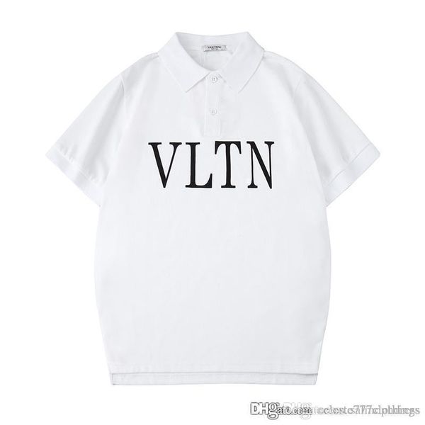 2019 new mens designer polo shirts lapel polos short sleeve cotton soild color black letter pattern fashion men clothing, White;black
2019 new mens designer polo shirts lapel polos short sleeve cotton soild color black letter pattern fashion men clothing, White;black