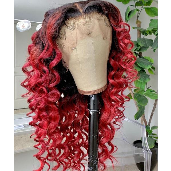 ombre 1b/red lace front wigs loose wave 180density glueless 360 lace frontal human hair ombre transparent wigs for women, Black;brown
ombre 1b/red lace front wigs loose wave 180density glueless 360 lace frontal human hair ombre transparent wigs for women, Black;brown