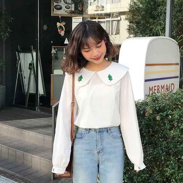 2 colors 2019 spring and autumn preppy sweet style cartoon tree shirts womens long sleeve blouses womens (f3633, White
2 colors 2019 spring and autumn preppy sweet style cartoon tree shirts womens long sleeve blouses womens (f3633, White
