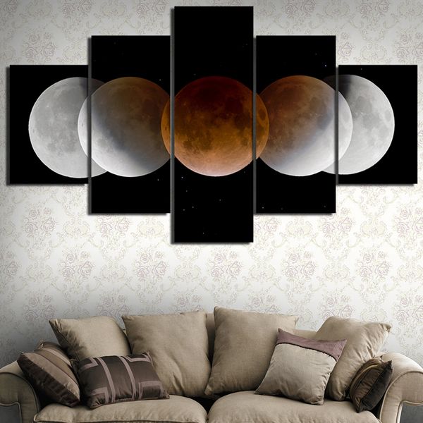 5 panels full moon lunar eclipse phases artworks canvas wall art for kid home wall decor poster canvas print oil painting
5 panels full moon lunar eclipse phases artworks canvas wall art for kid home wall decor poster canvas print oil painting