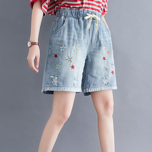 women jeans denim short bottoms straight big loose embroidery print fashion casual for spring summer bo23211541, Blue
women jeans denim short bottoms straight big loose embroidery print fashion casual for spring summer bo23211541, Blue