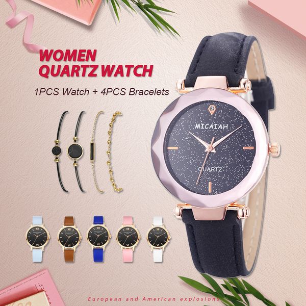 5pcs bracelets montre femme 2019 women fashion watch luxury quartz dress clock waterproof ladies starry sky watches, Slivery;brown
5pcs bracelets montre femme 2019 women fashion watch luxury quartz dress clock waterproof ladies starry sky watches, Slivery;brown
