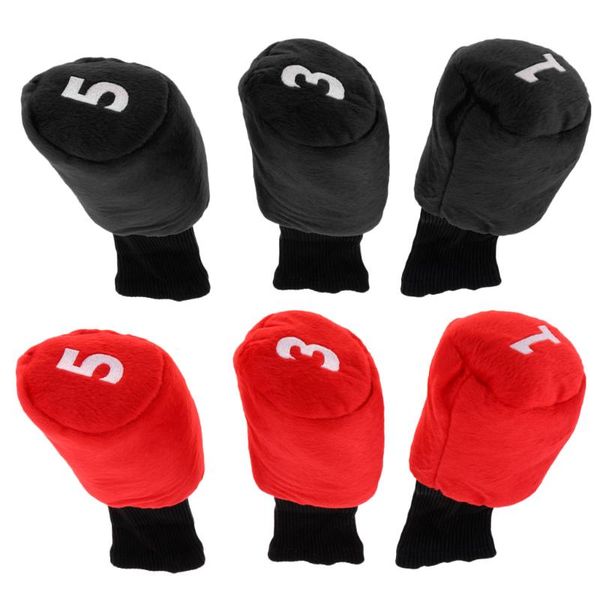 3 pcs durable lightweight golf head black red cover accessories headcover protector for driver fairway wood head dropshipping
3 pcs durable lightweight golf head black red cover accessories headcover protector for driver fairway wood head dropshipping